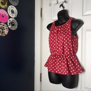 Polka dot blouse